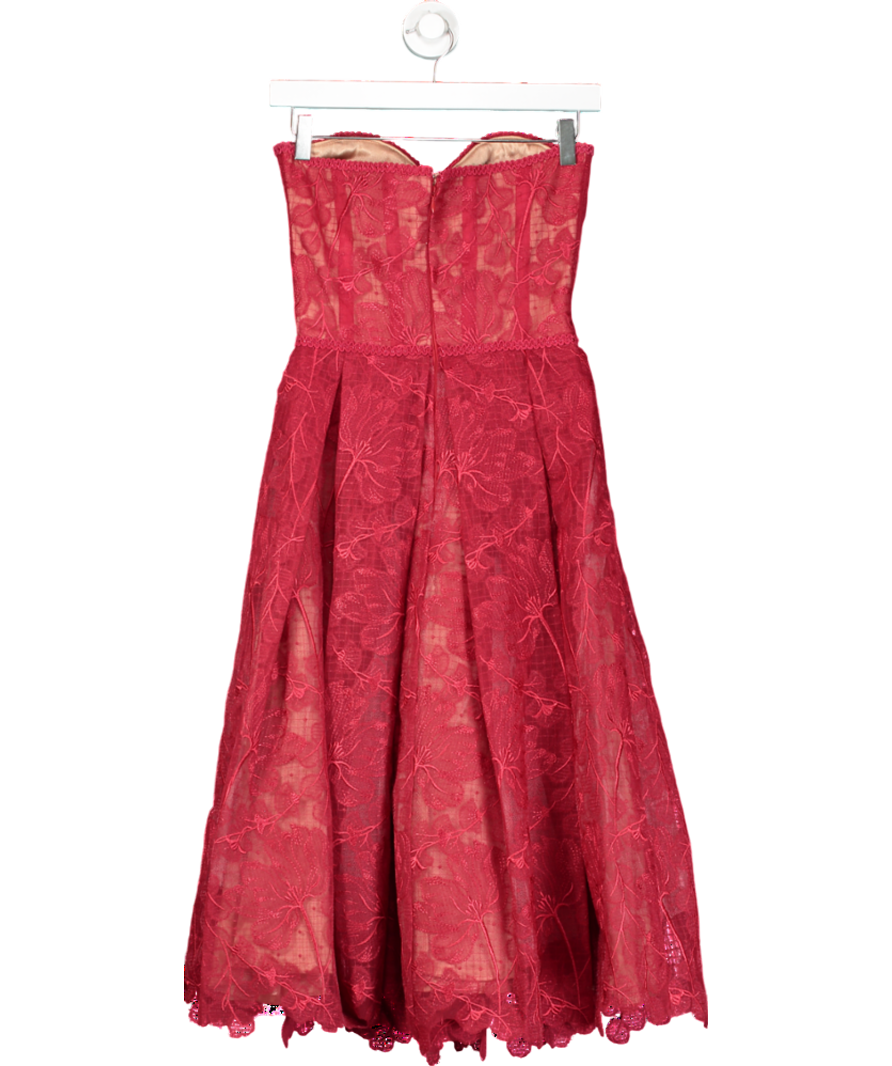 Nadine Merabi Red Olivia Dress UK S