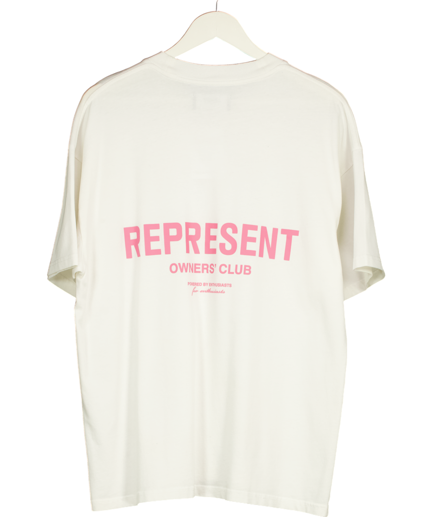 White Represent Owners Club T-shirt UK M