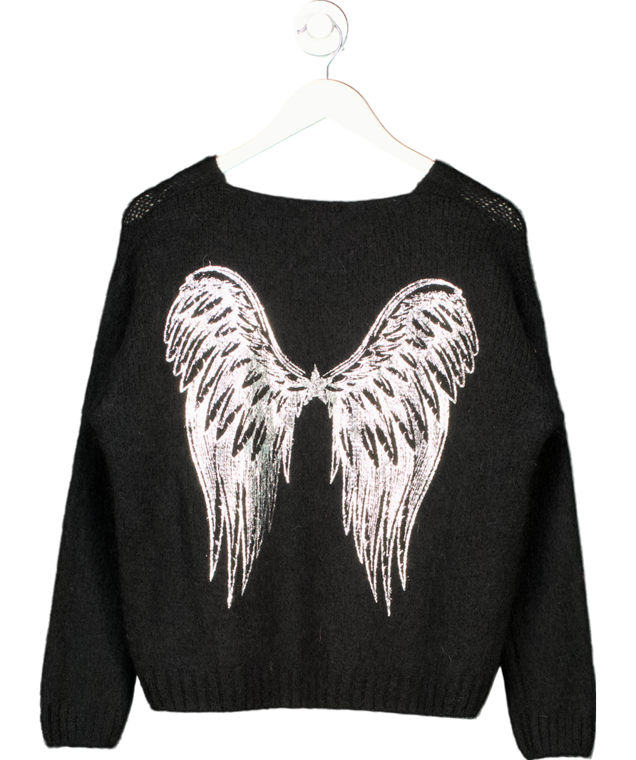 Law & Co Carla Giannini Angel Wing Knit - Black One Size