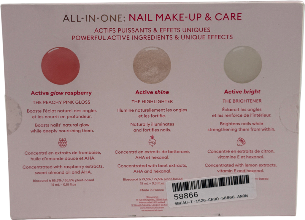 Manucurist Nail Polish Active Essential Trio X3