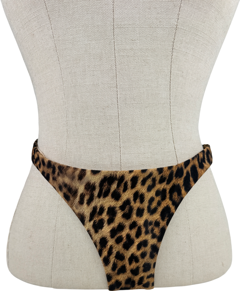 Melissa Odabash Brown Prague Leopard-print Bikini Briefs UK 10