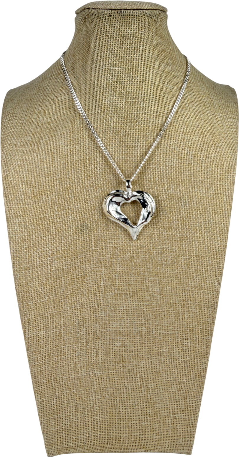 Pilgrim Metallic Tide Heart Necklace One Size