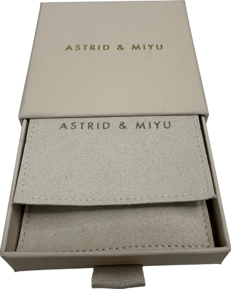 Astrid & Miyu Cosmic Star 18ct gold-plated brass and cubic zirconia drop earrings