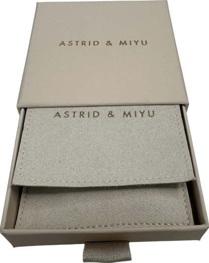 Astrid & Miyu Cosmic Star 18ct gold-plated brass and cubic zirconia drop earrings