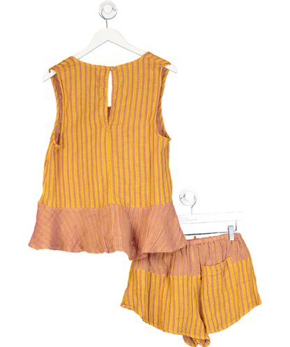 Free People Orange Annabelle Set UK XS