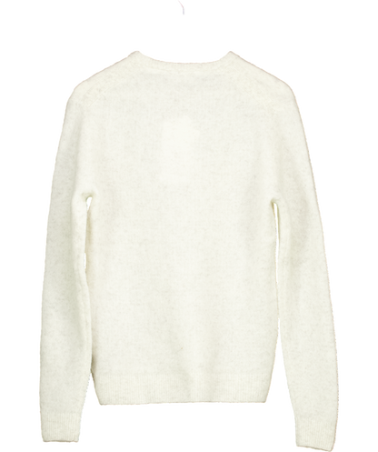 American Vintage White Men's Jumper Dazington UK S