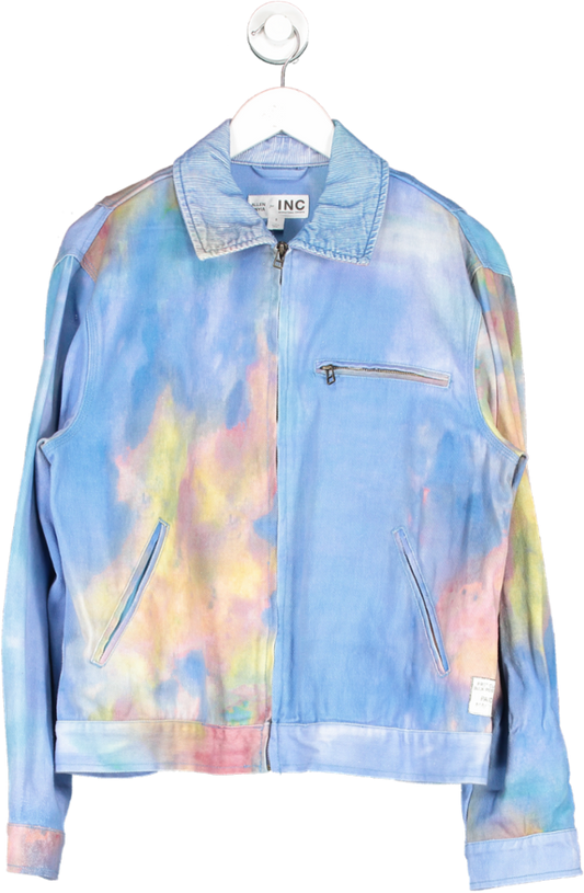 allen onyia Blue Allen Onyia For Inc Men's Regular-fit Abstract-print Twill Jacket, Created For Macy's UK S