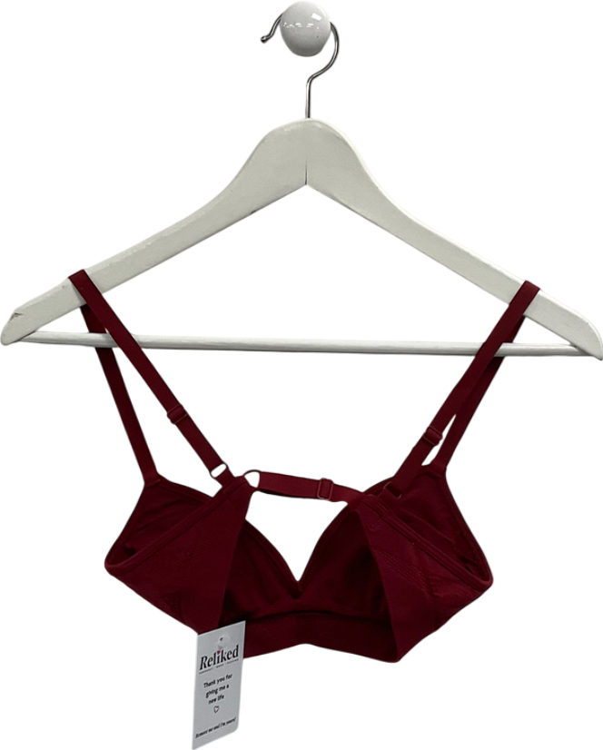 gymshark Red Minimal Sports Bra UK XS