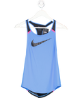 Nike Blue Logo Dri Fit Running Vest UK XS
