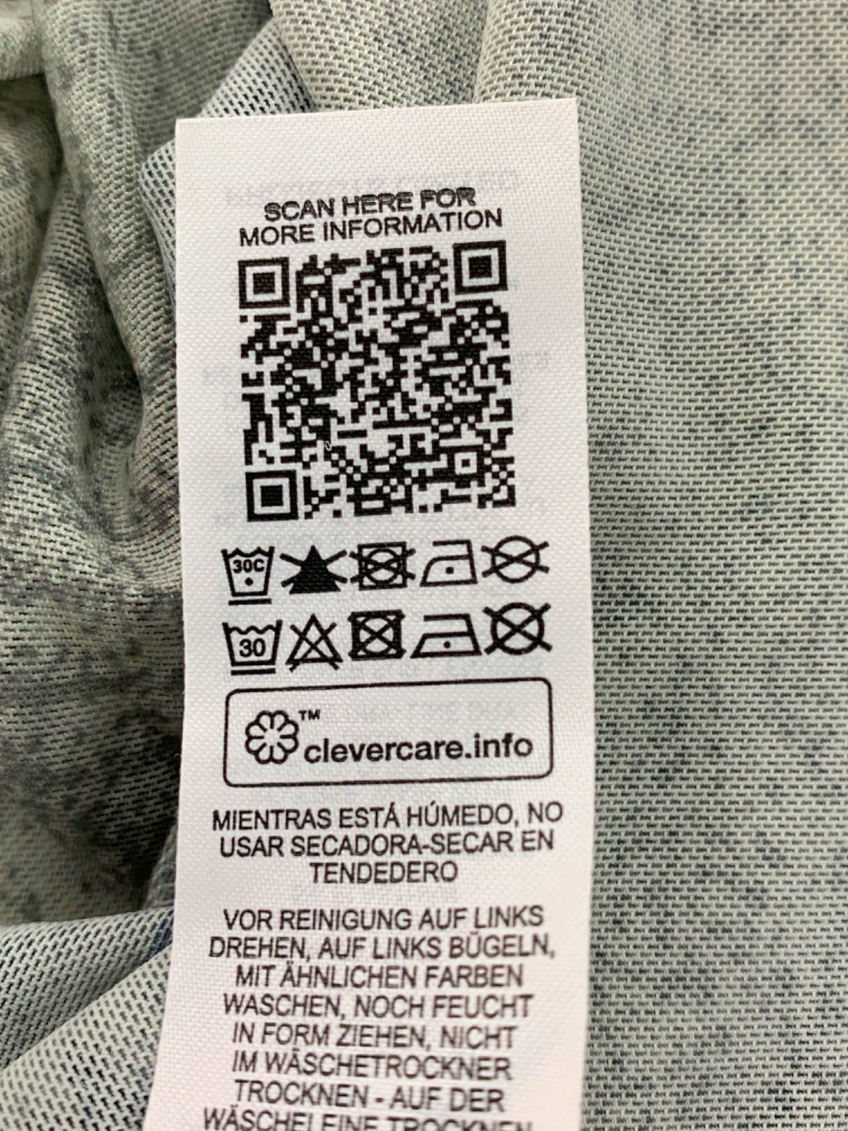 Collusion Grey Long Sleeve Mesh Top UK M