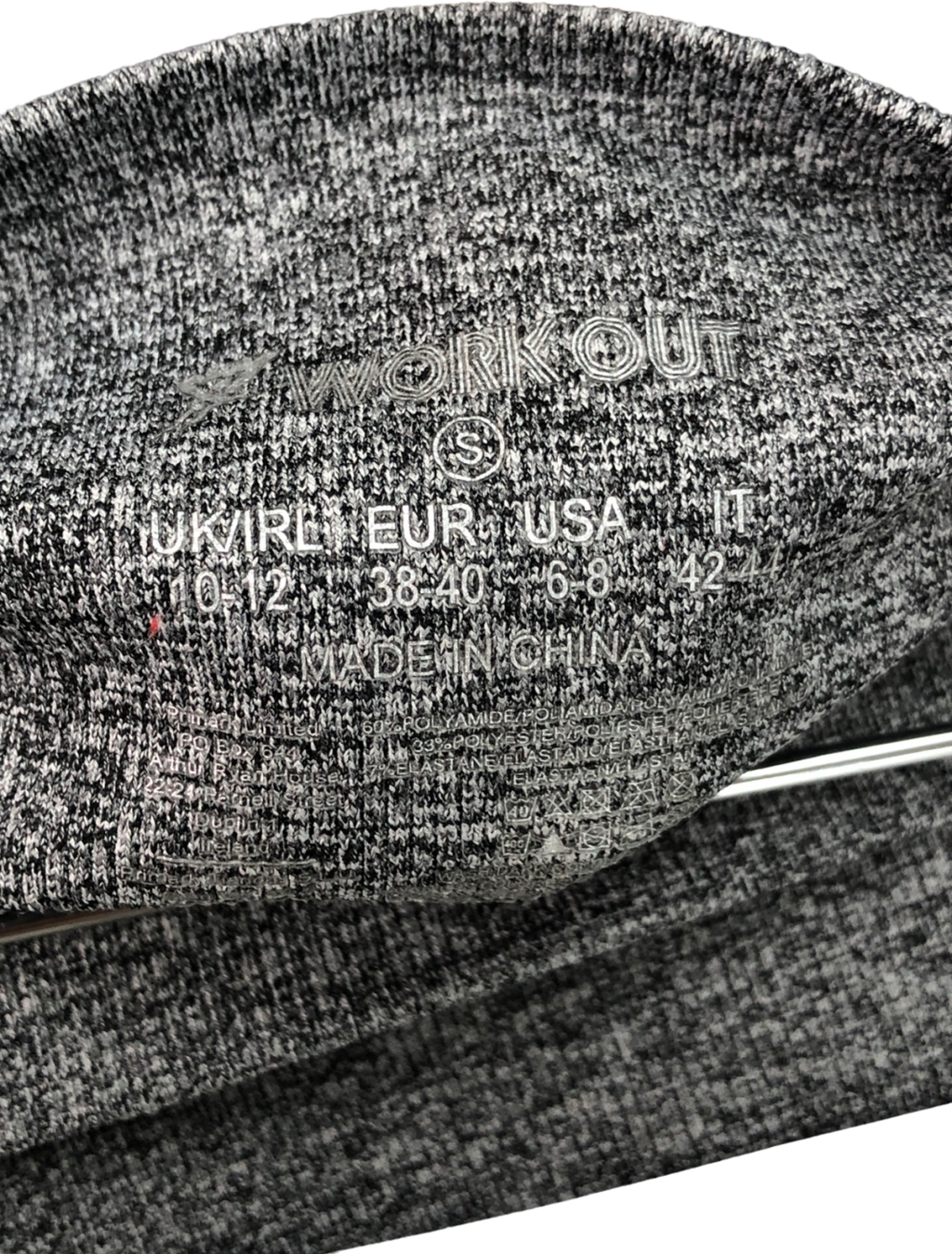 Primark Grey High Waisted Gym Shorts UK S