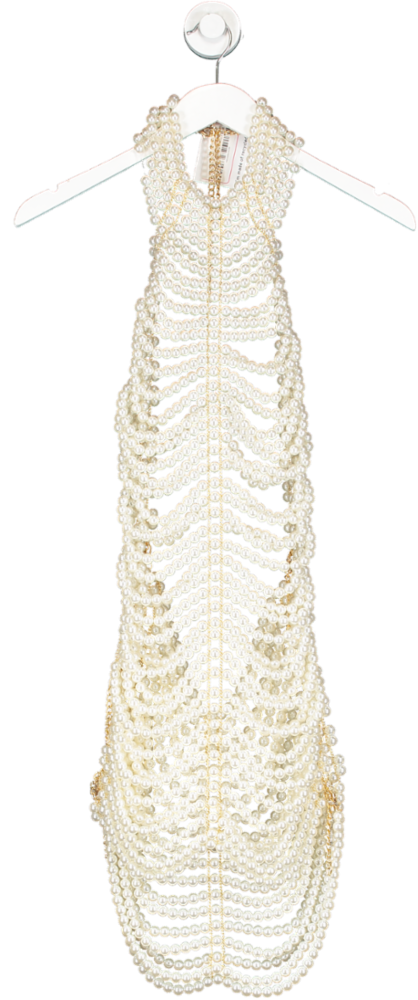 Santa Brands White Pearl Dress One Size