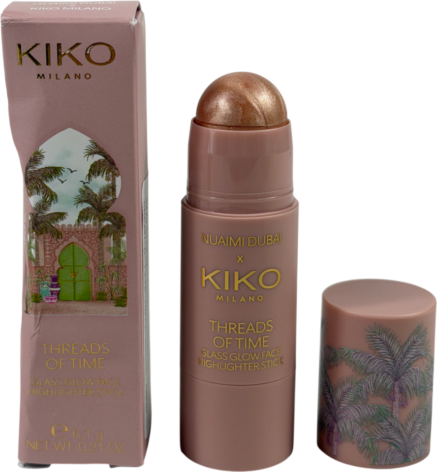 KIKO Threads Of Time Glass Glow Highlighter Stick 02 Nuaimi Dubai 6.1g