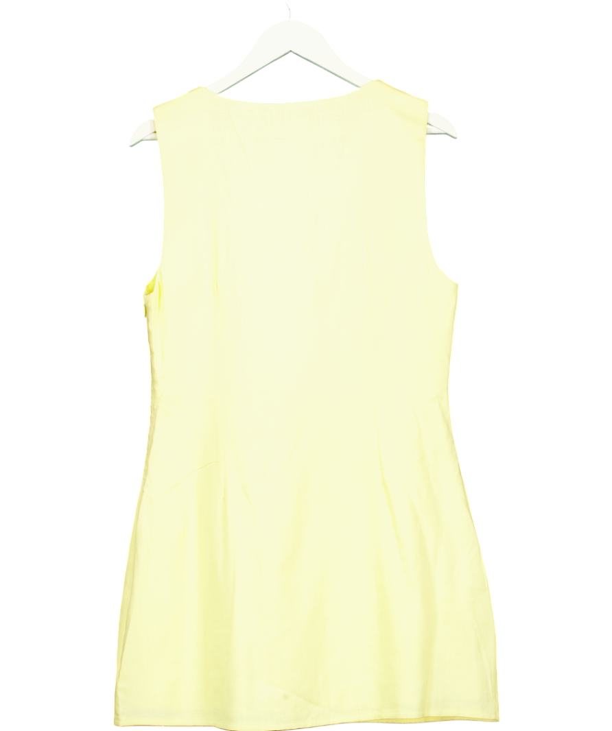 White Fox Yellow Dedicated To You Mini Dress UK XL