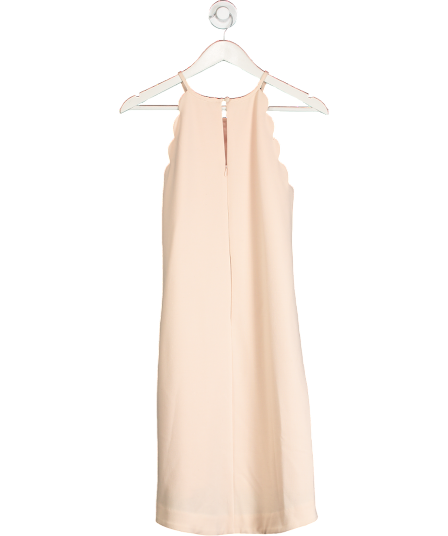 M&S Blush Pink Scalloped Edge Shift Dress UK 10