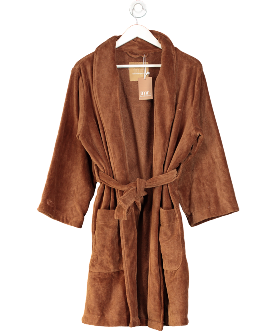 TMR Brown The Makeup Robe  Mocha Cotton Robe One Size