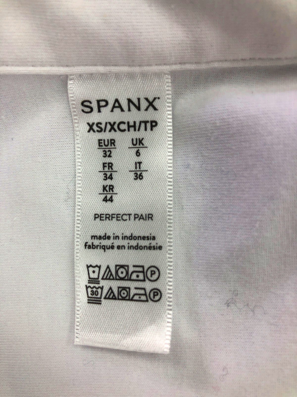 Spanx White Perfect Pair Bodysuit UK XS