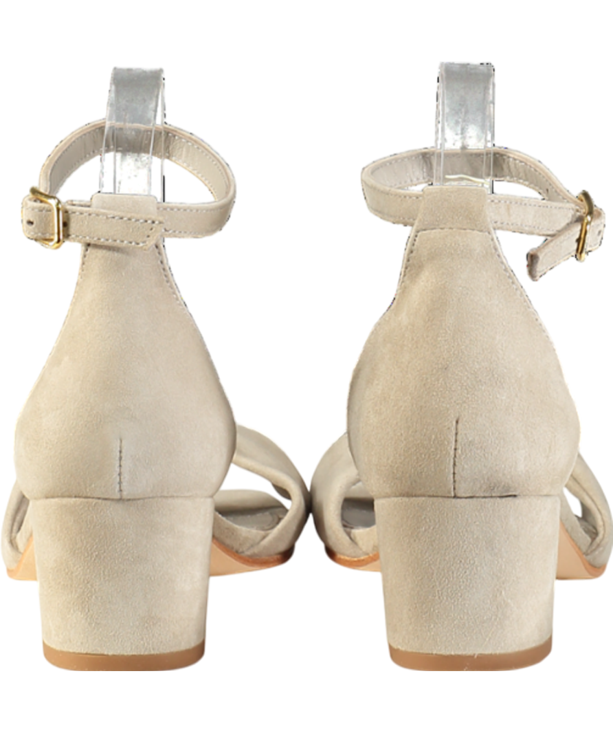 J McLaughlin Beige Krissa Suede Heel UK 8 EU 41 👠
