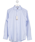 Moss Blue Tailored Fit Sky Stretch Shirt UK 38" CHEST