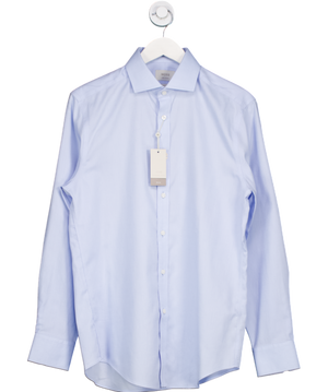 Moss Blue Tailored Fit Sky Stretch Shirt UK 38" CHEST