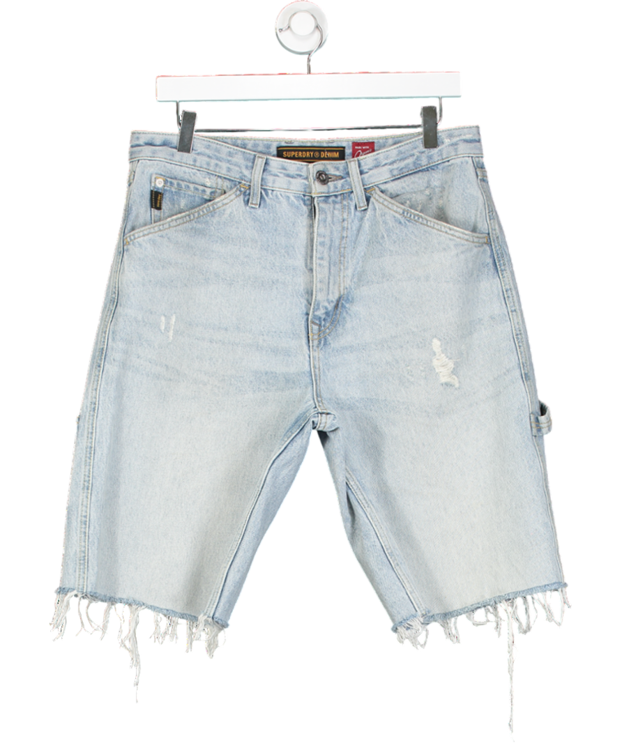 Superdry Blue Vintage Straight Shorts W32