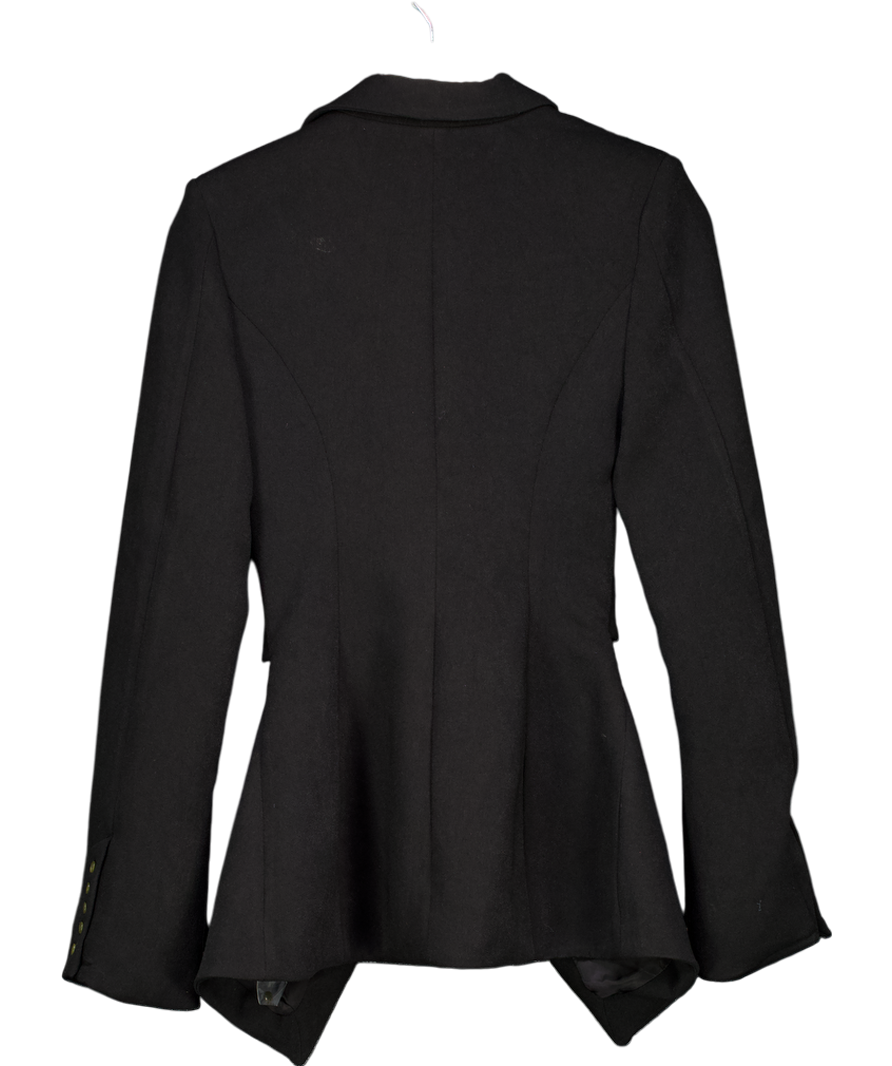 House of CB Black Nour Crepe Cutout Blazer UK M