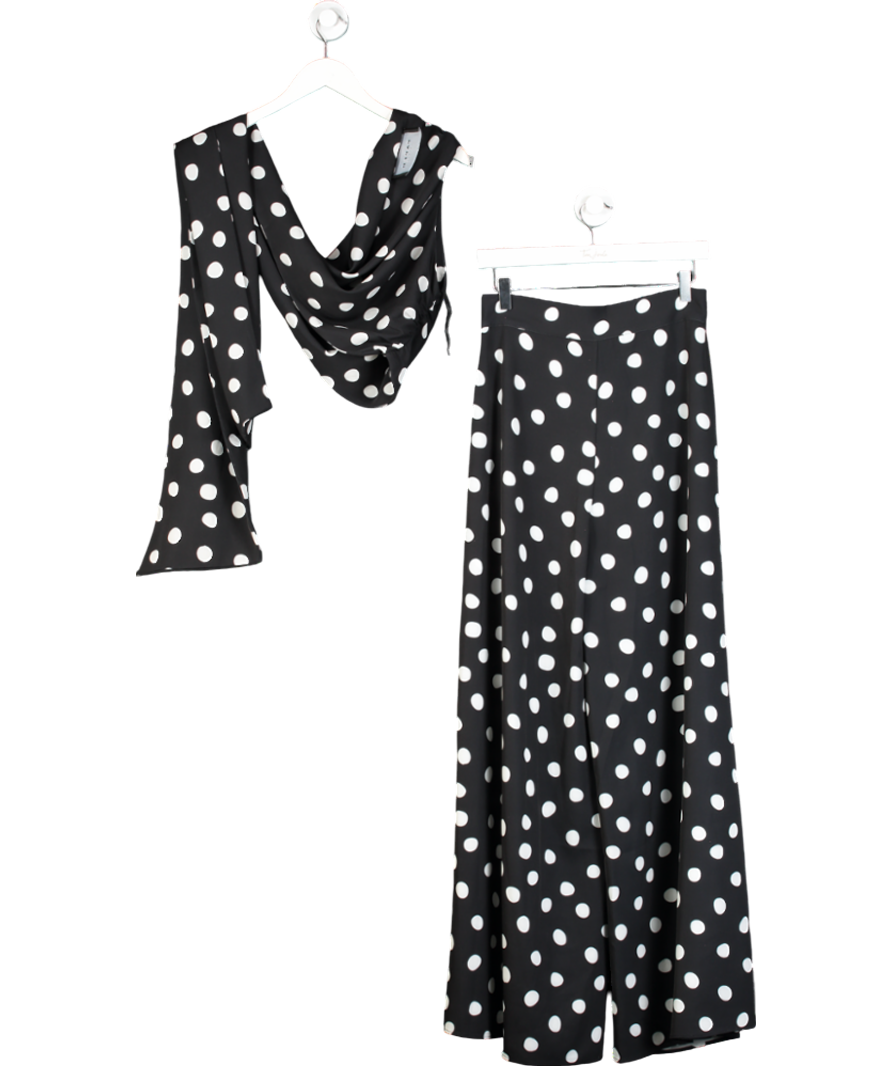 Paper London Black Kelly Trousers In Connect The Spots And Tehea Top UK S