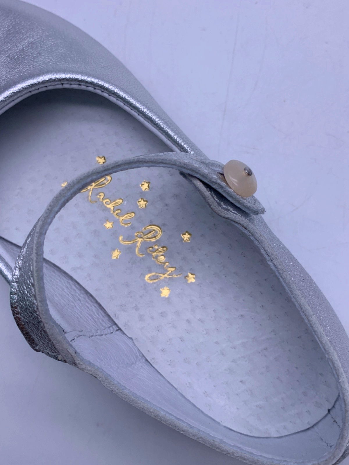 Rachel Riley Silver Mary Jane Shoes EU 27