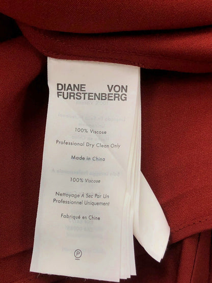 Diane Von Furstenberg Red Camisole and Skirt Set UK S