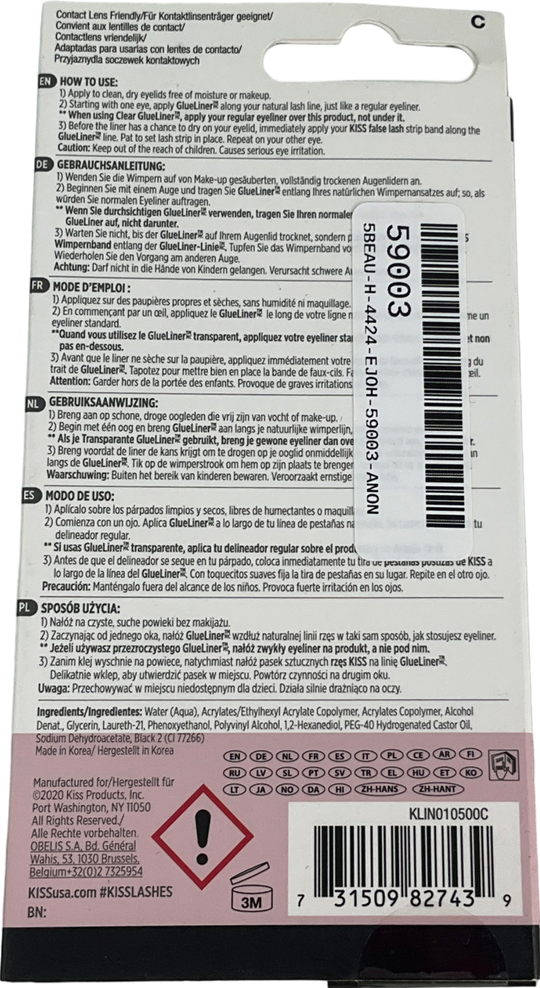 kiss Lash Glue Liner Black 0.7ml