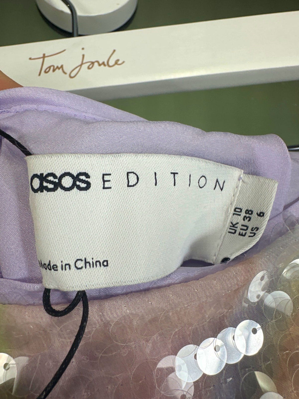 ASOS Multicolour Sequin Midi Skirt UK 10