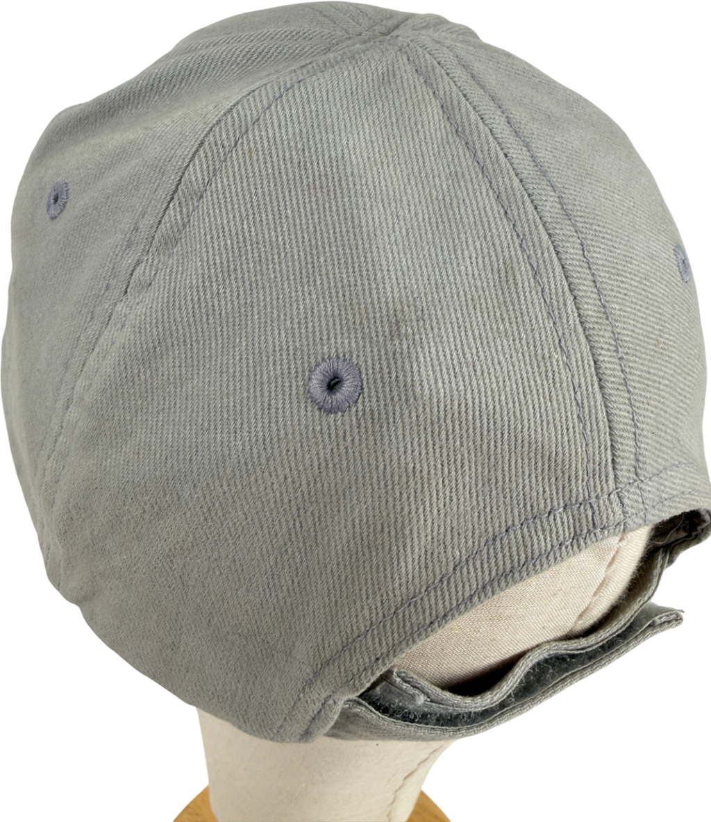 Balenciaga Grey Cotton Logo Baseball Cap Hat L 58 UK L