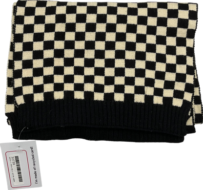 Black & White Checkered Scarf