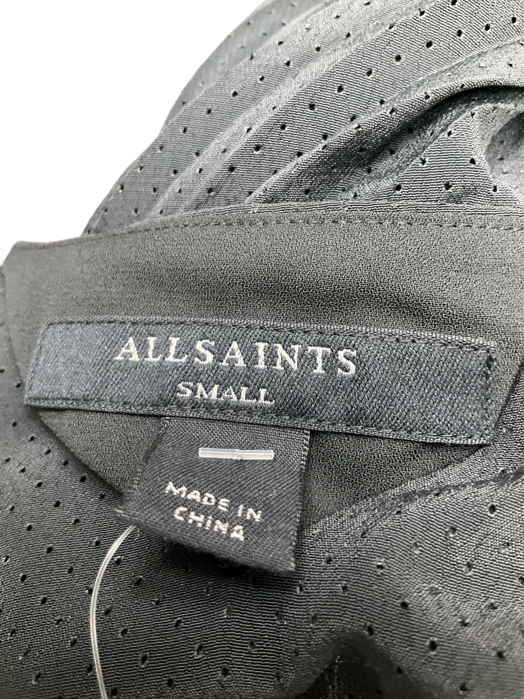 All Saints Black Leia Harley Dress UK S