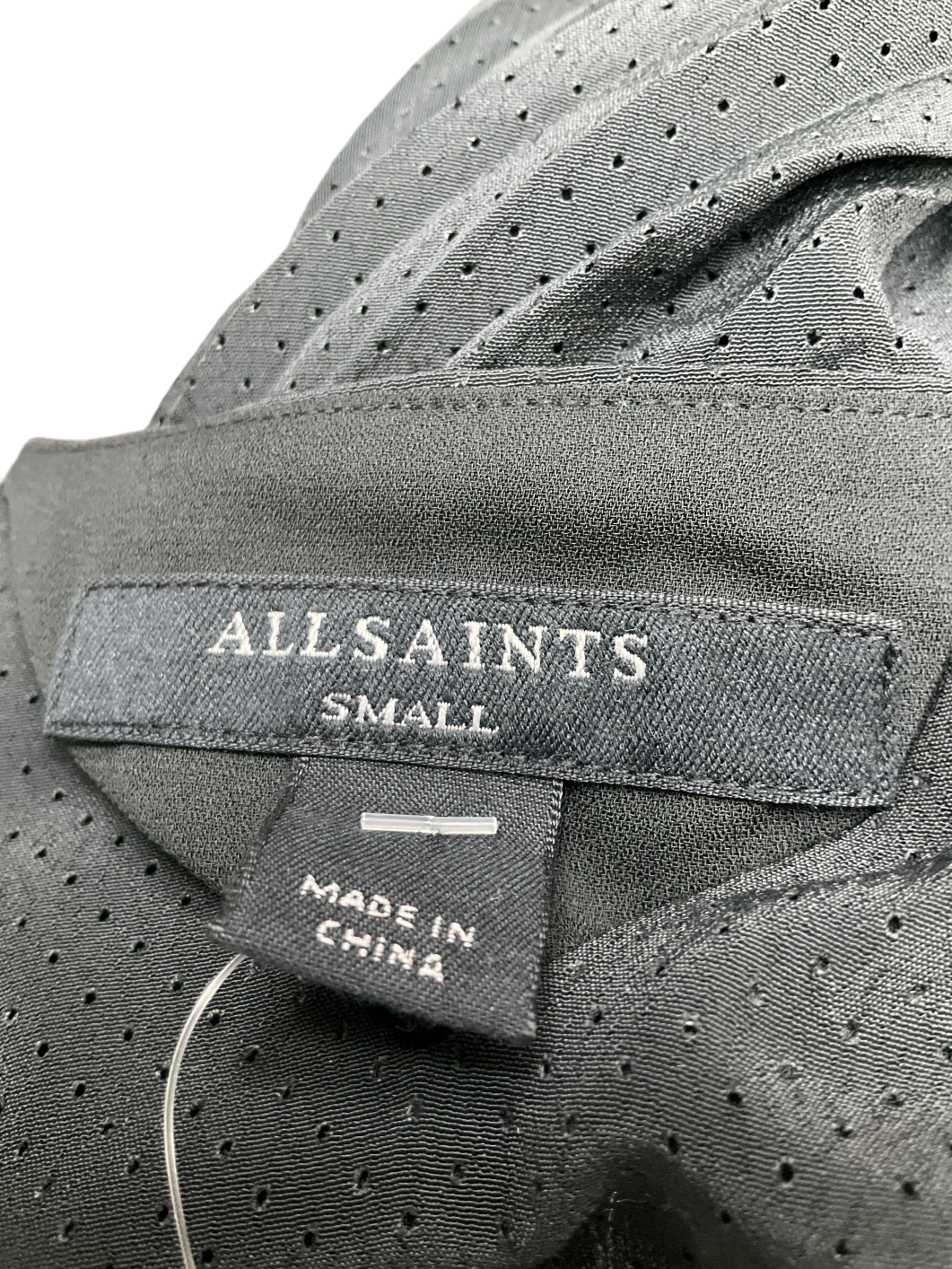 All Saints Black Leia Harley Dress UK S