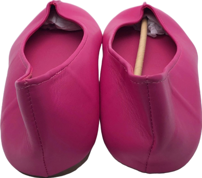 Simply Be Pink Flat Shoes UK 9 Ex Wide