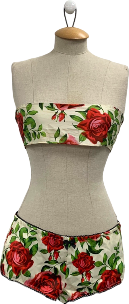 Jaded London Floral Bandeau Top and Shorts Set UK 8