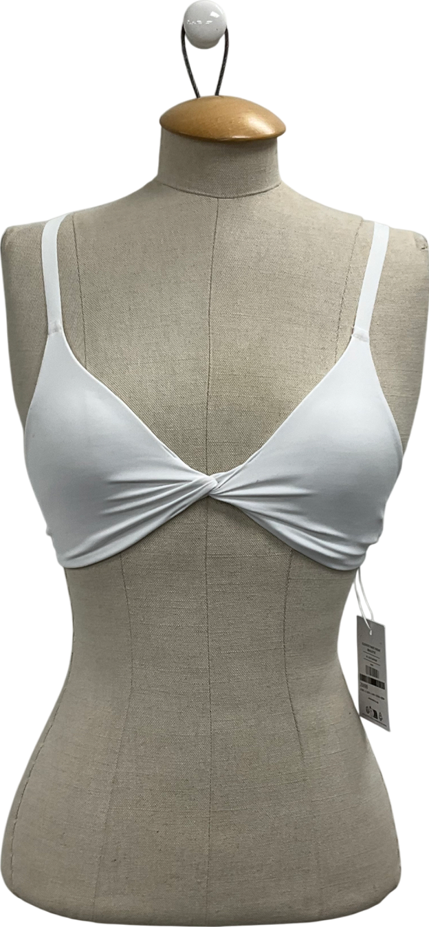 gymshark White Elevate Twist Front Bralette UK XS