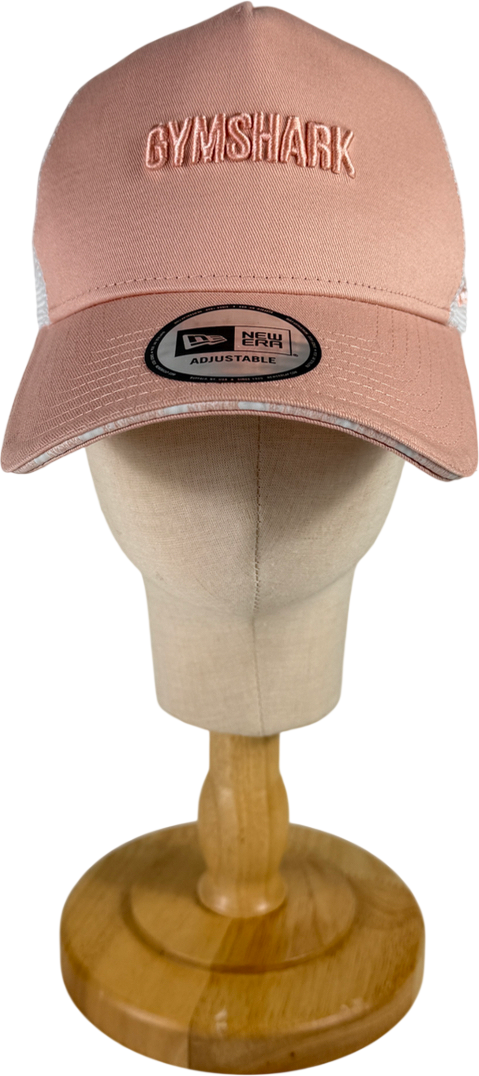 Gymshark Pink New Era Mesh Tucker Washed Peach/white Bellini Cap One Size