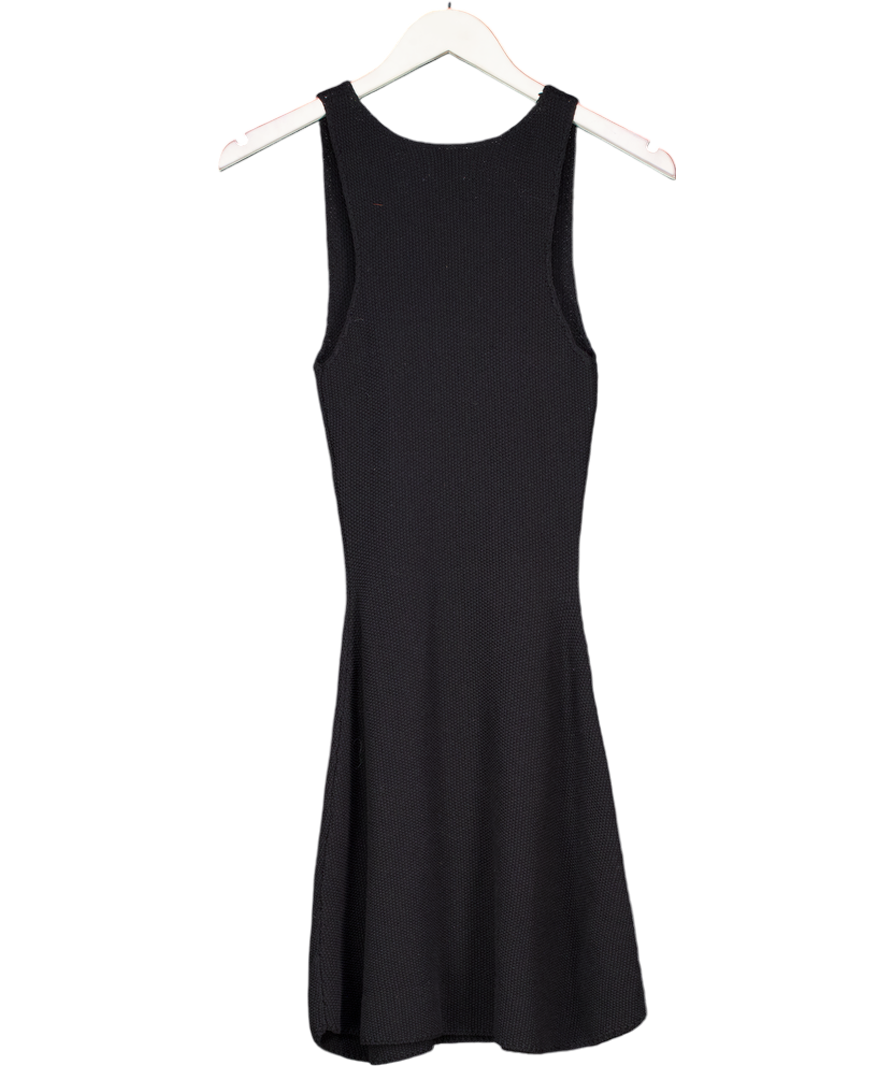TUNCHY Black Josie Knitted Mini Dress UK XS