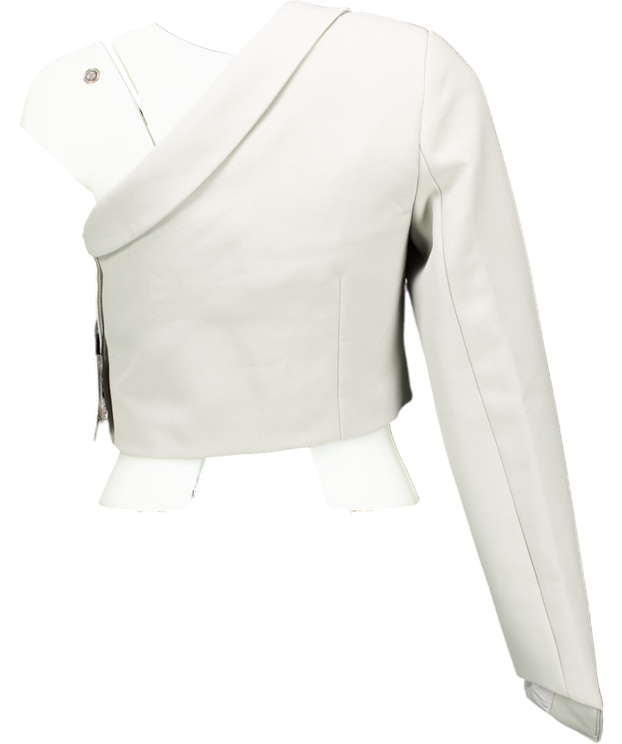 OddMuse Grey One Sleeve Top UK S