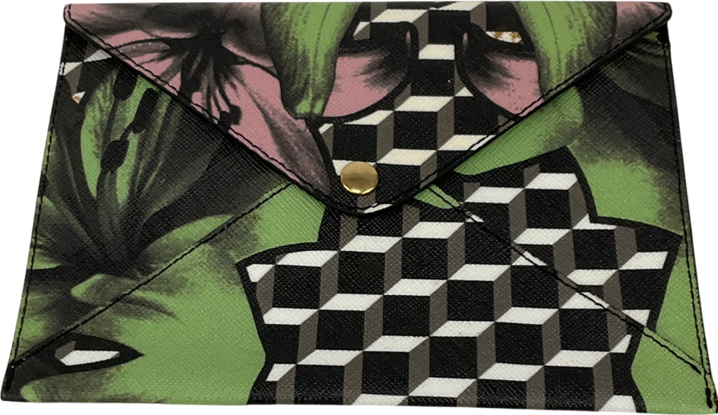 Pierre Hardy Green Envelope Clutch