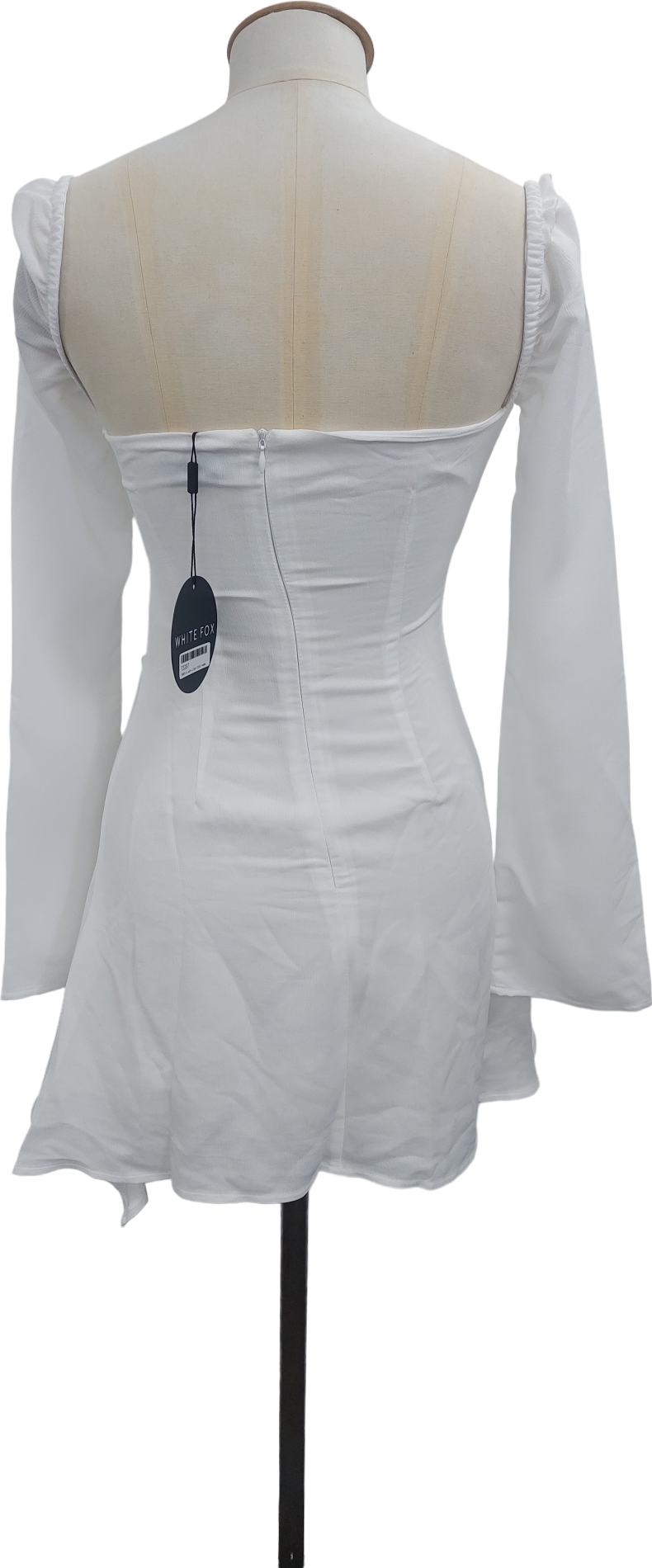 White Fox White This Just In Long Sleeve Mini Dress UK XS