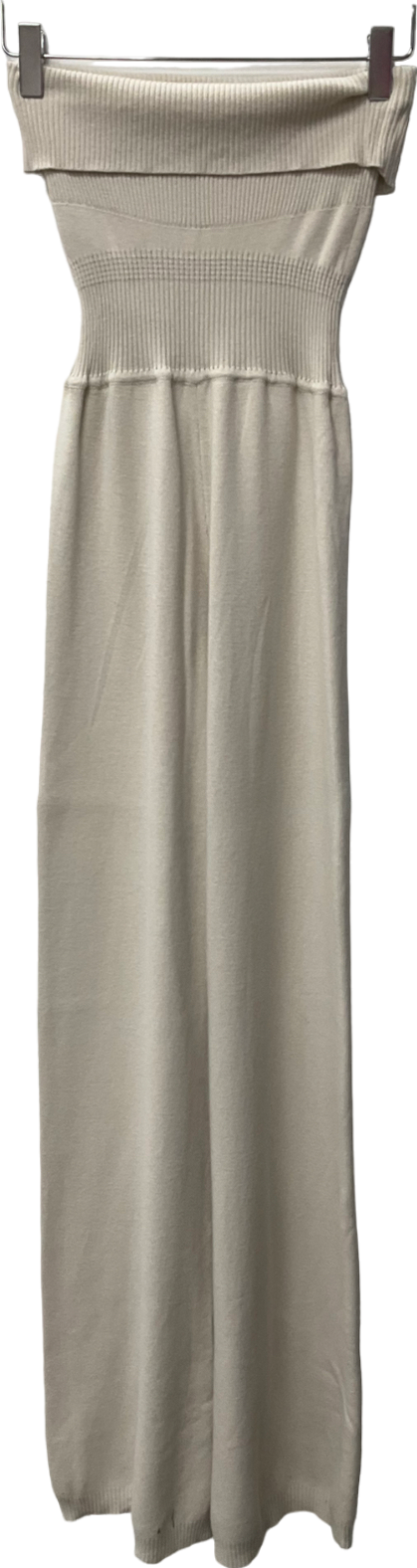 Bo + Tee  Fold over jumpsuit Cream UK S