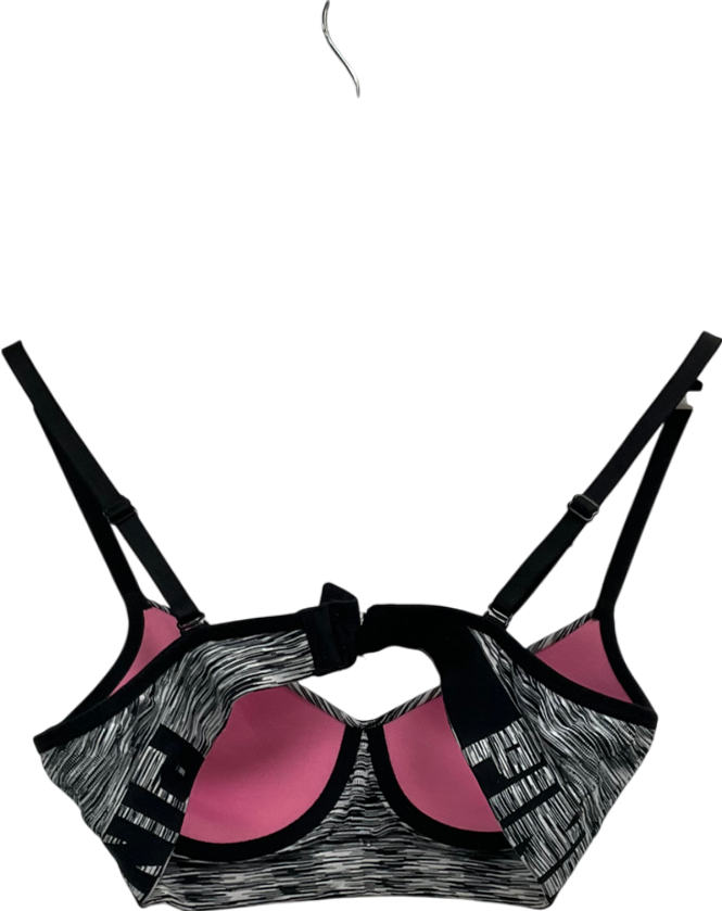 Pink Victoria's Secret Grey Padded Wireless Sports Bra UK M