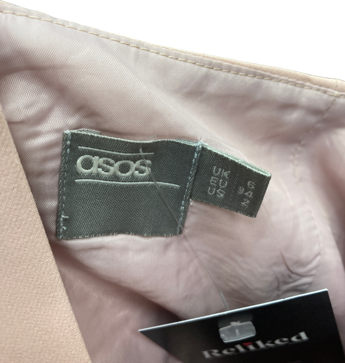 ASOS Pink Strapless Bandeau Tie Waist Wide Leg Jumpsuit UK 6