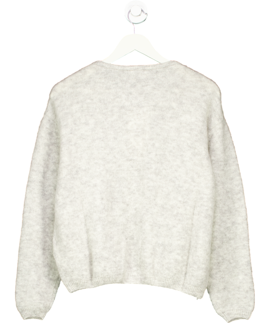 American Vintage Grey Vitow Wool Blend Cardigan UK 10