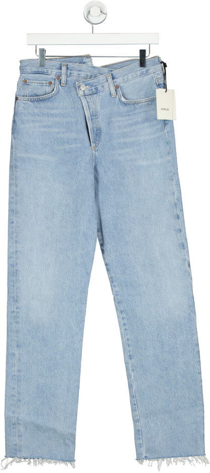 AGOLDE Blue Criss Cross - Straight Leg Jeans W28
