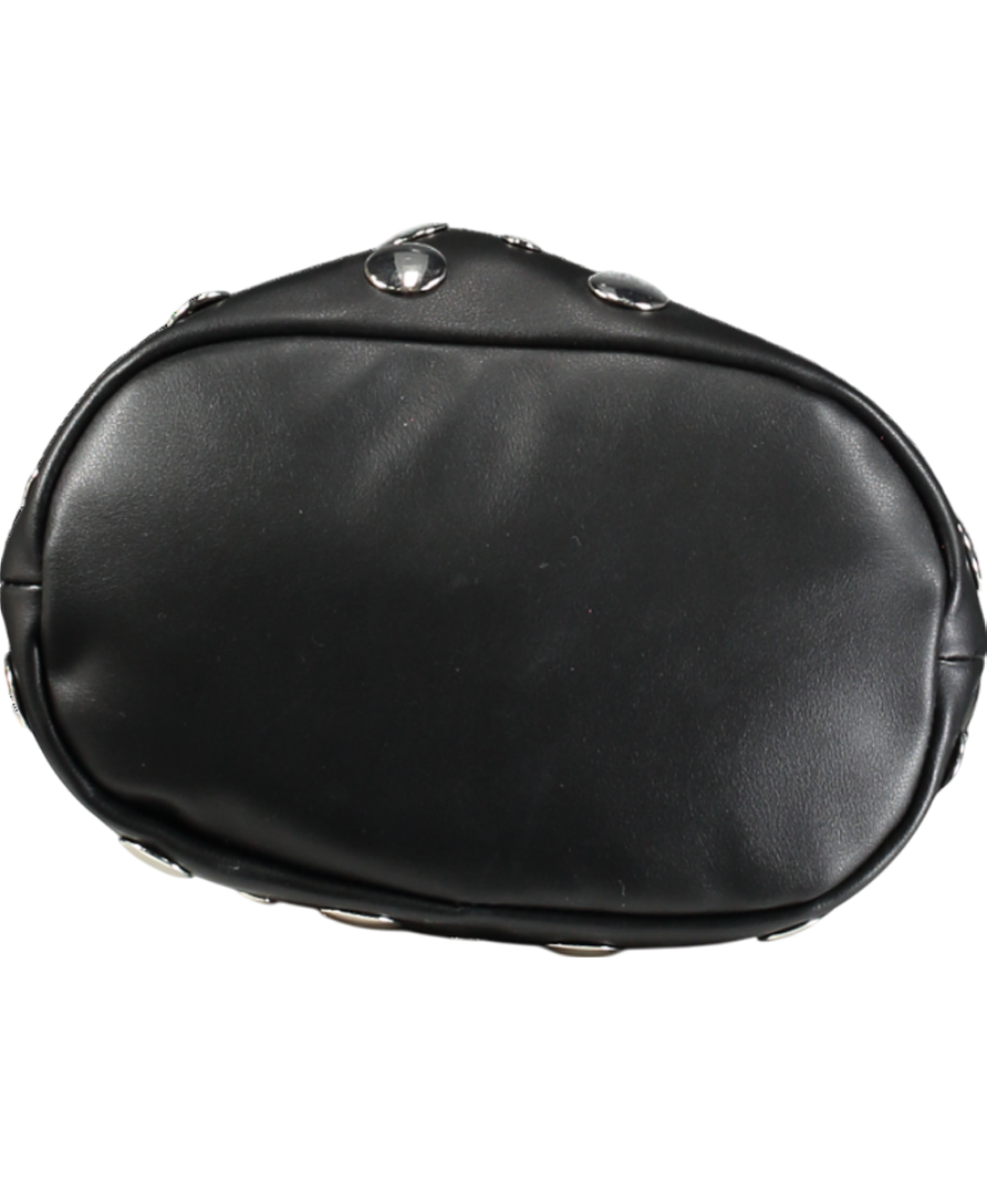 lefties Black Studded Bucket Bag One Size