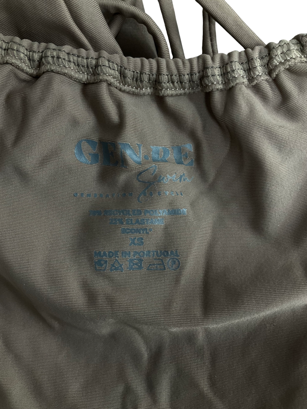 Gen- Re Brown Brow Tie Up Bikini Set UK XS